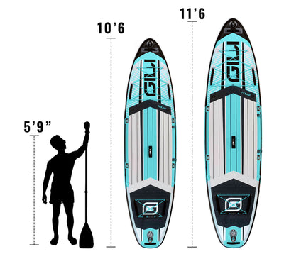 10'6 / 11'6 AIR Inflatable Paddle Board: $15 Donation to the Sea Turtle Conservancy