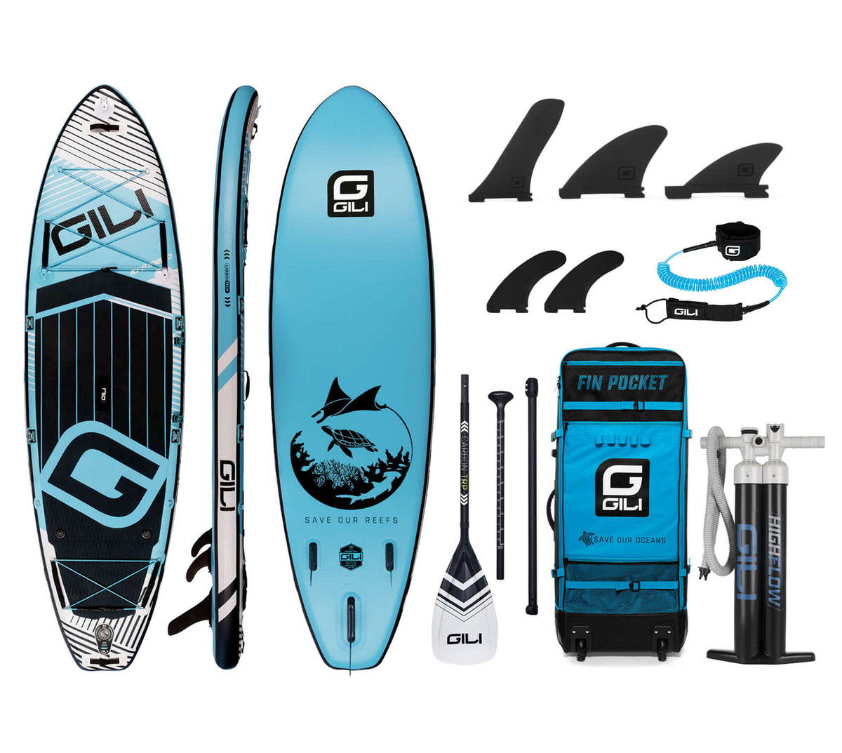 10'6 / 11'6 MENO Inflatable Stand Up Paddle Board - GILI Sports