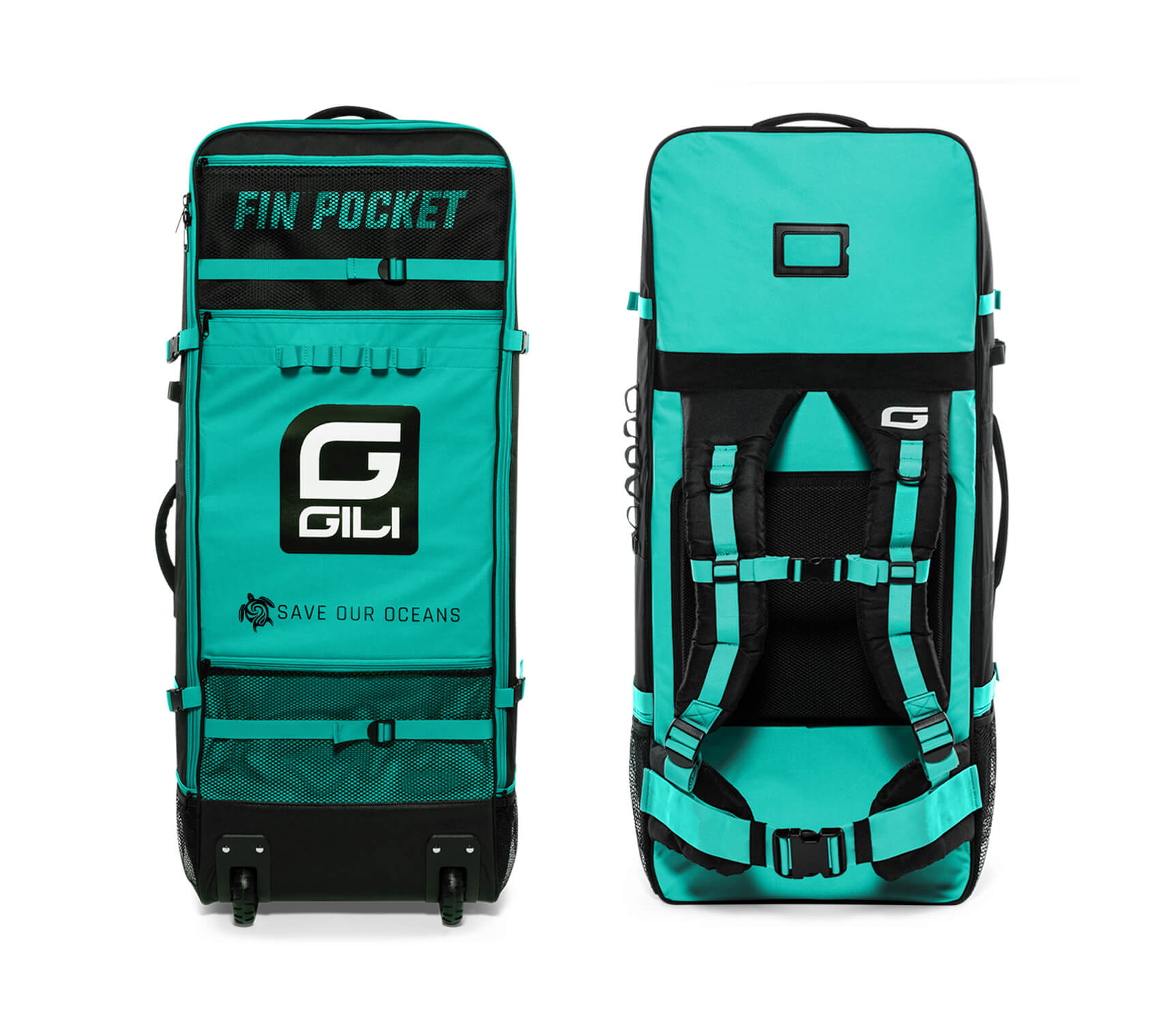 Teal cheap rolling backpack