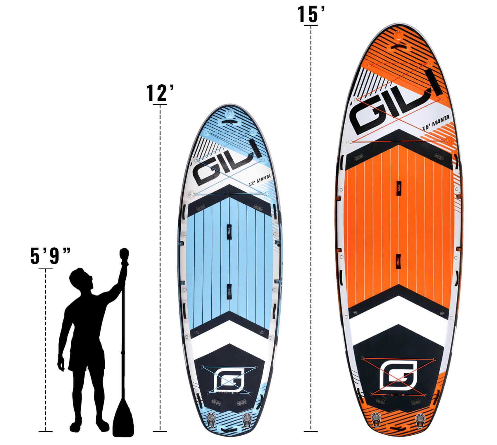  DAMA 12'2''*34''*6'' Couple Paddle Board Big Sup