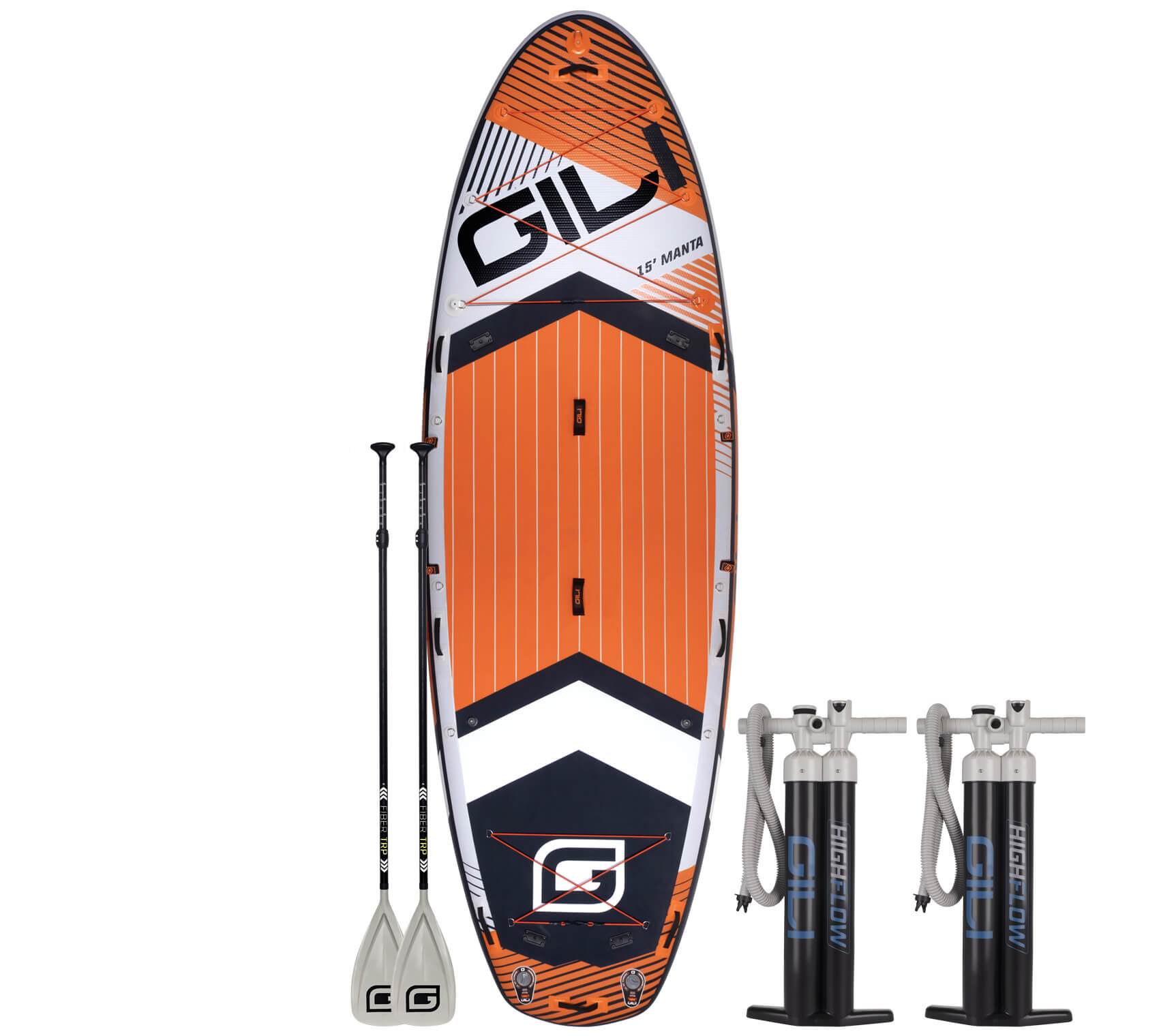 GENKI Stand Up Paddle Board 2 in1 Inflatable SUP Surfboard Kayak